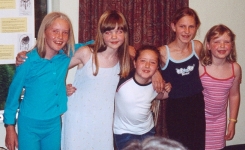 Amy, Sophie, Bronwyn, Sarah and Natasha on Talent Night