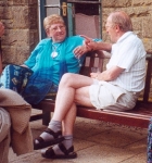 Cherrie and Ernest during Happy Hour