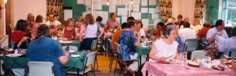 In the dining room