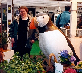 Me and a large puffin
