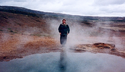 Me and a hot spring, Geysir