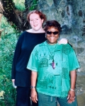 Jane and Doris in the cave...