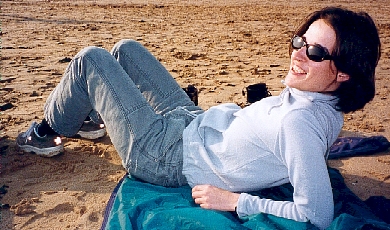Julia on the beach