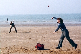 Robin bowling